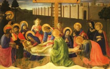 Fra Angelico : Lamentation over the Dead Christ
